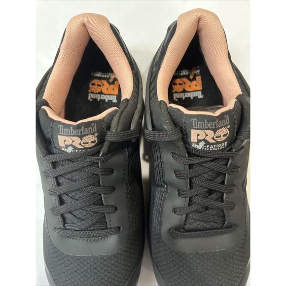 Timberland Pro Women's DRIVETRAIN COMPOSITE SAFETY‎ TOE Black Work Shoes Size 9 - Picture 6 of 9